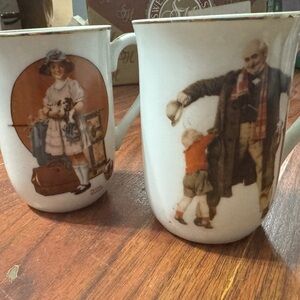 Vintage Art Print Ceramic Mugs